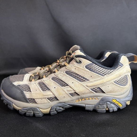Merrell Moab 2 Ventilator Low Walnut Trail Hiking Walking Shoes J06011 Mens 9 - Picture 2 of 9